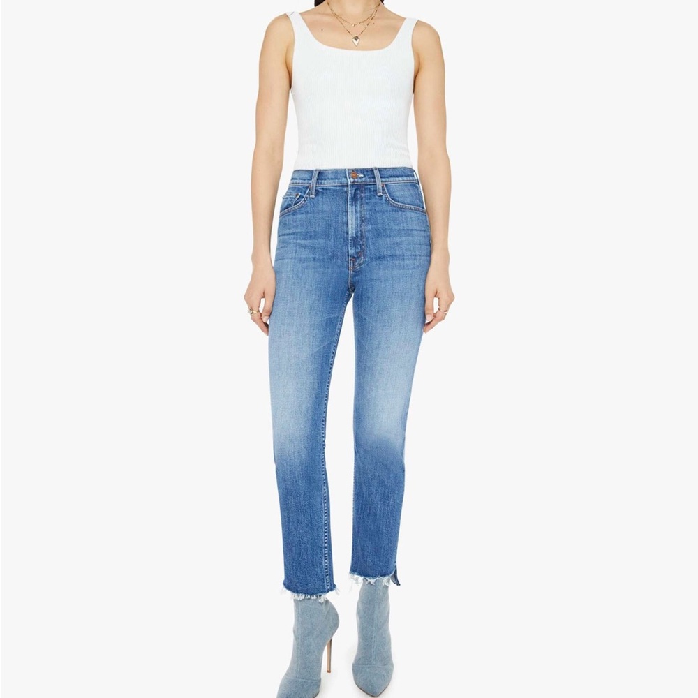 💙💙 MOTHER High Waisted Rider Ankle Step Fray SIZE 29 💙💙